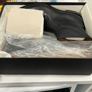 Brand new in the box Gucci black leather boots size 12